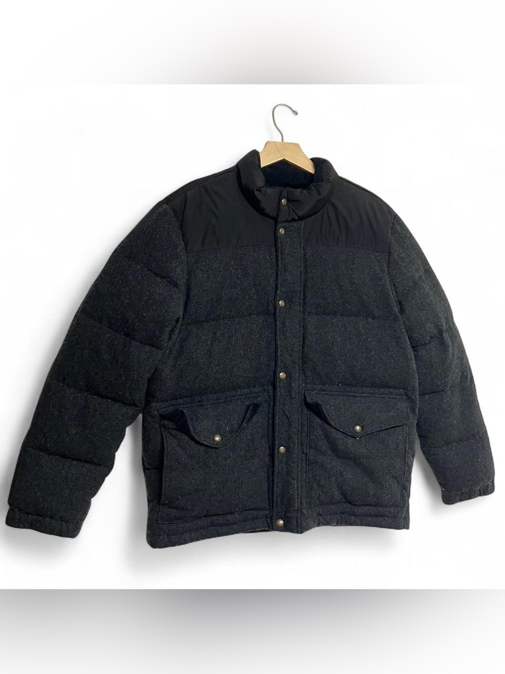 Land’s End down-filled wool-blend puffer coat